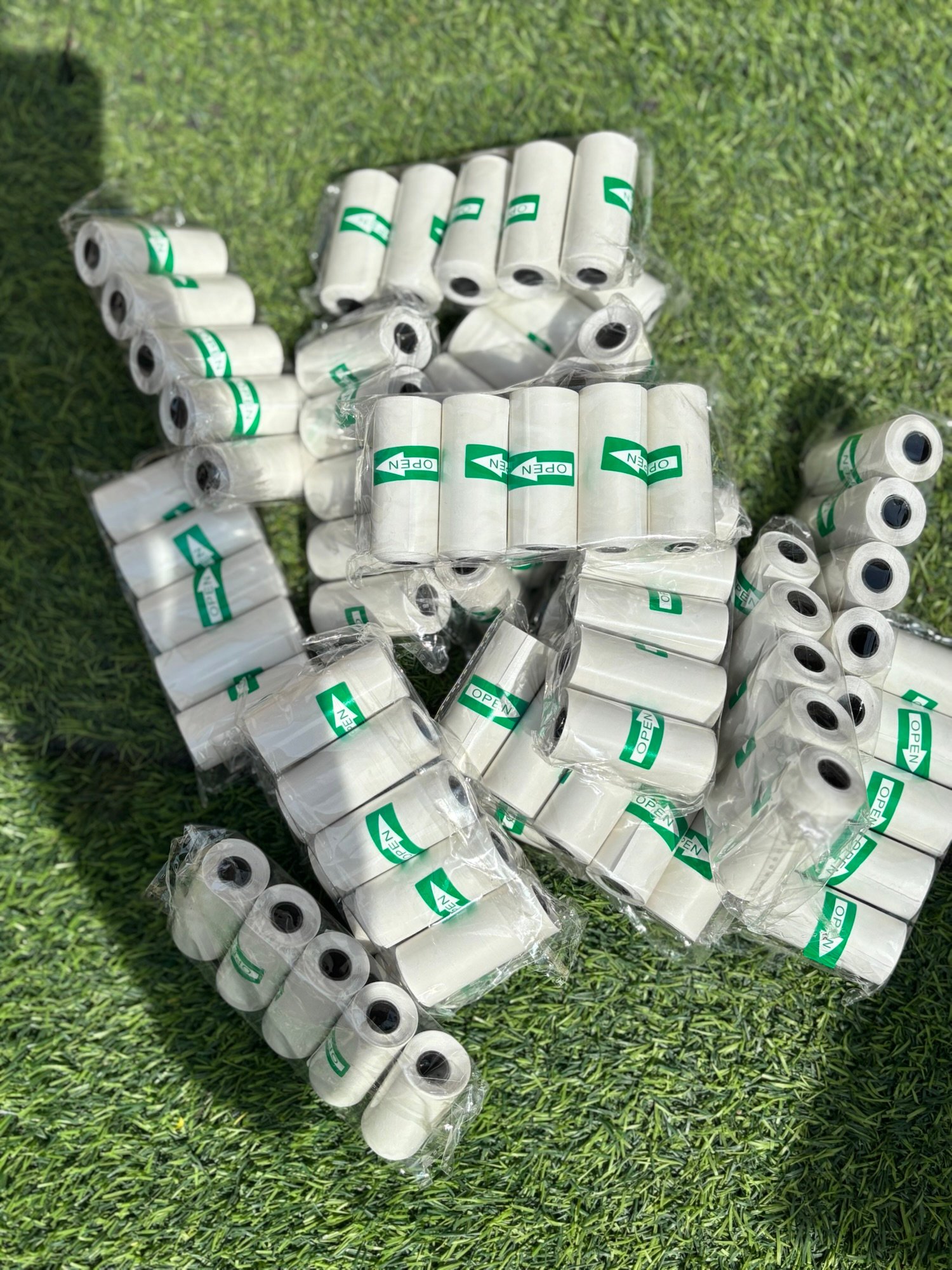 Transparent sticker for mini printer