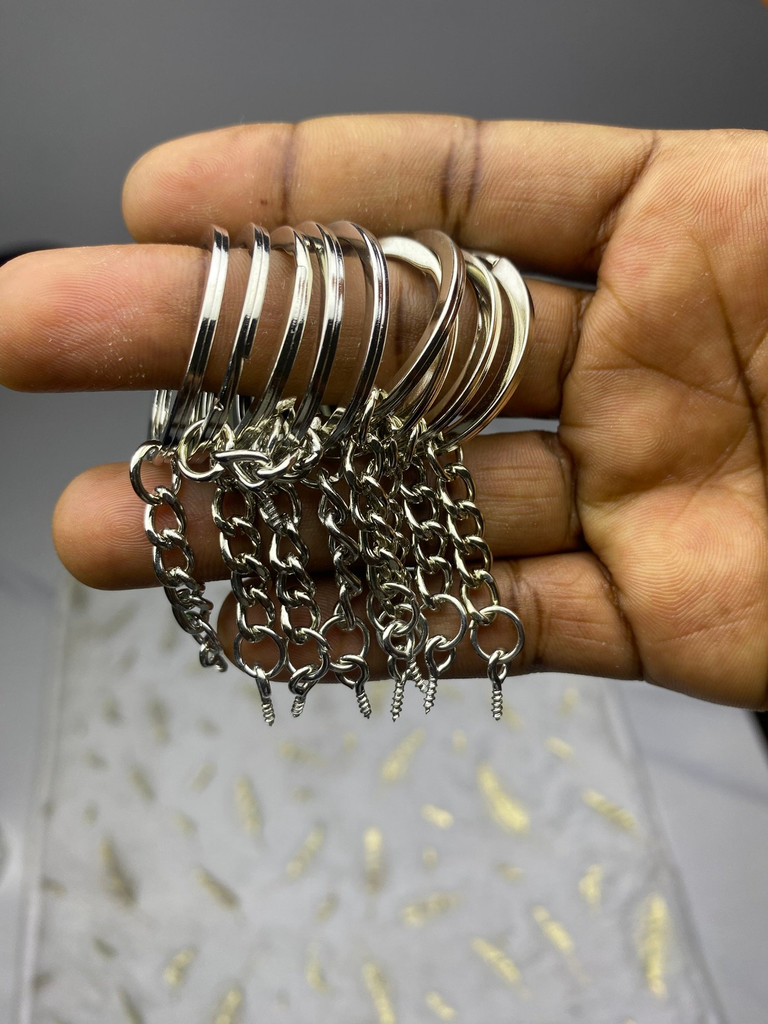 Keychain (jump ring and eye screw attached)