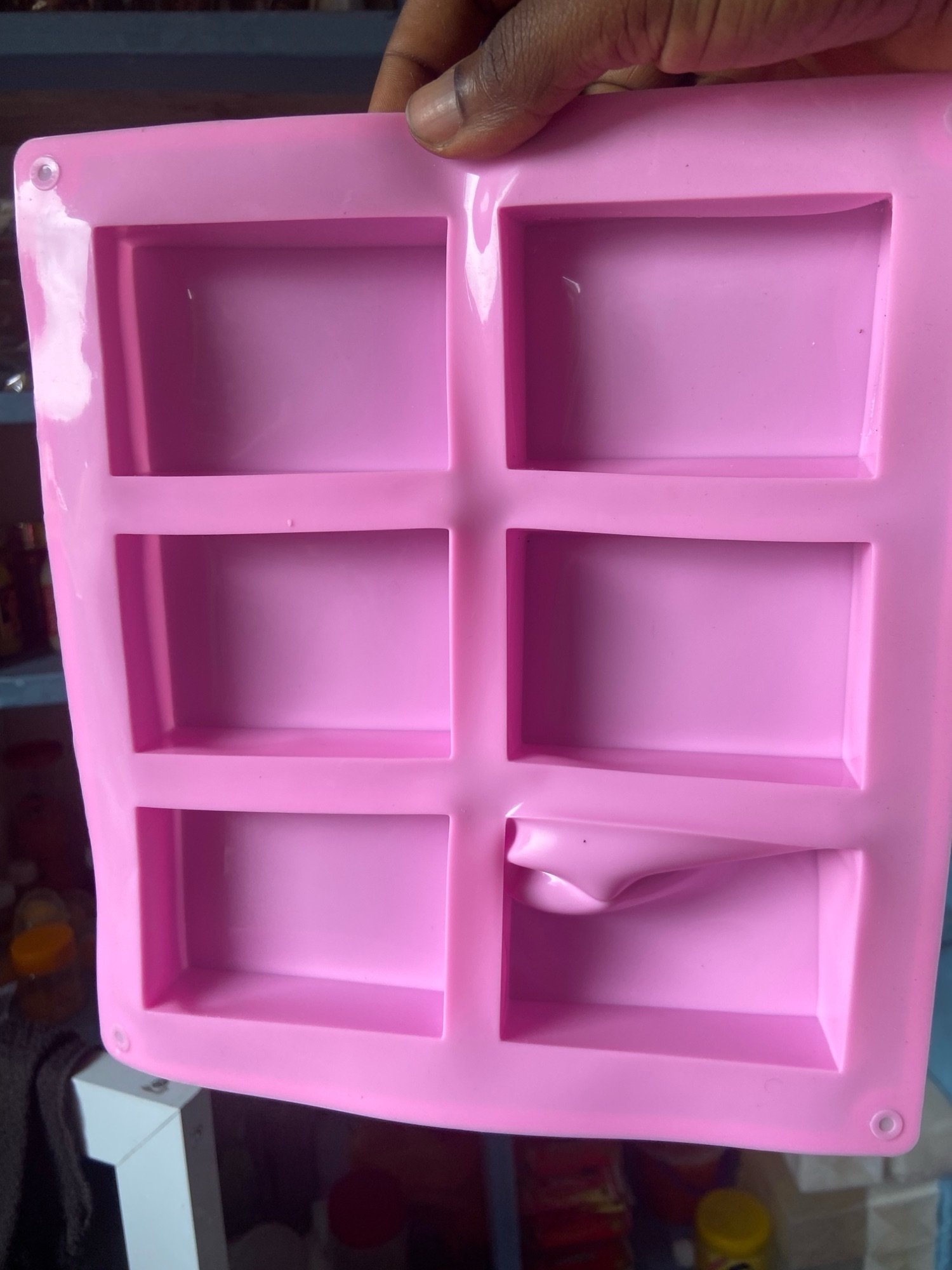 6-Cavity Silicone Soap Mold