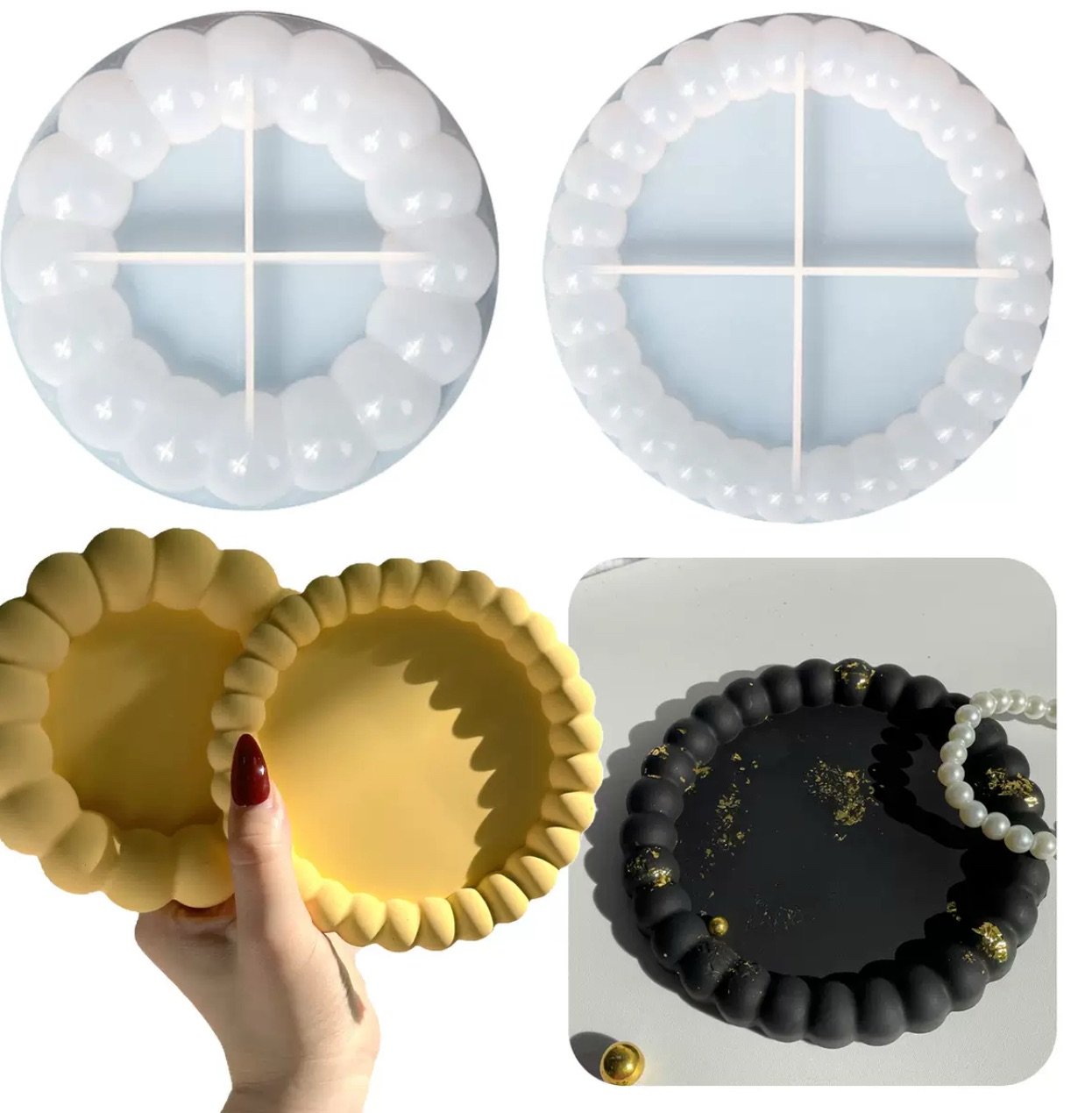 Coaster Molds (bubble edges)