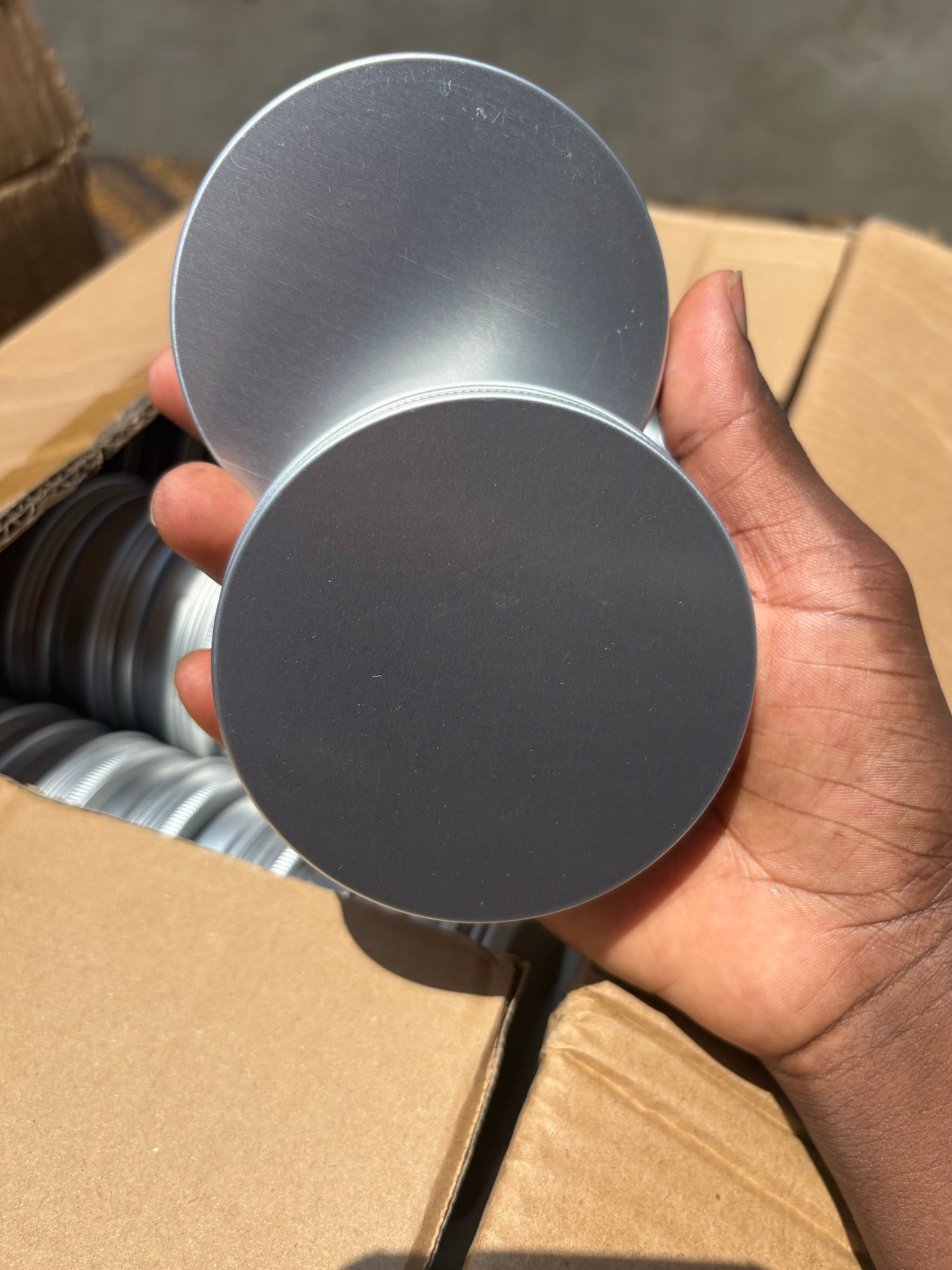 Silver tin jar 100grams