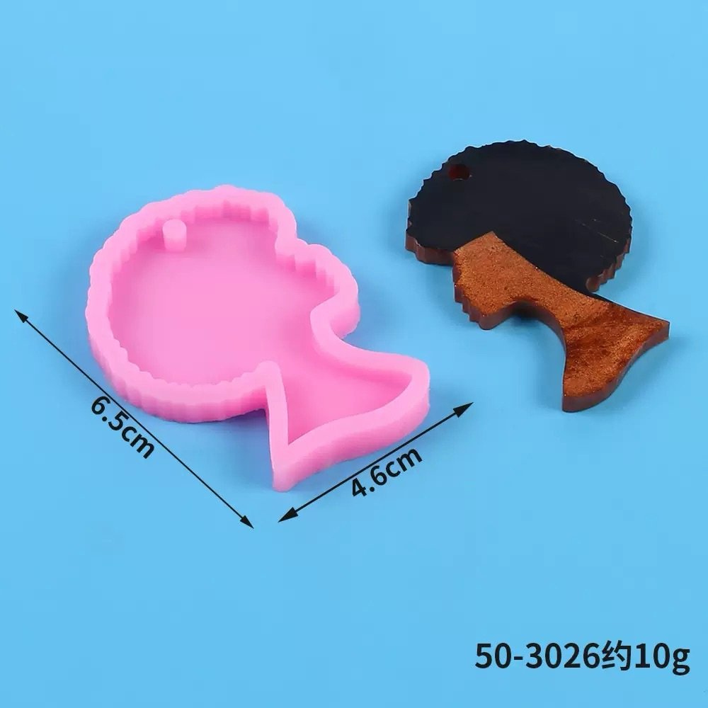 Afro Head Silicone Mold