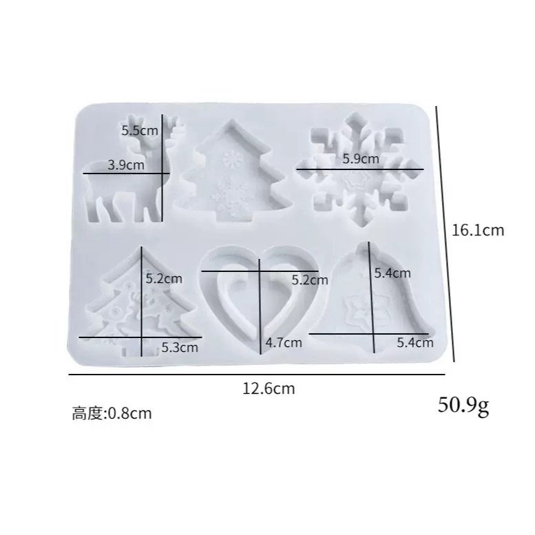 Christmas mold for candle and resin art