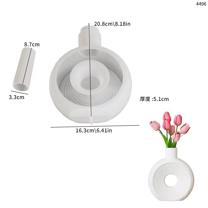 Gypsum Flower Vase Mold