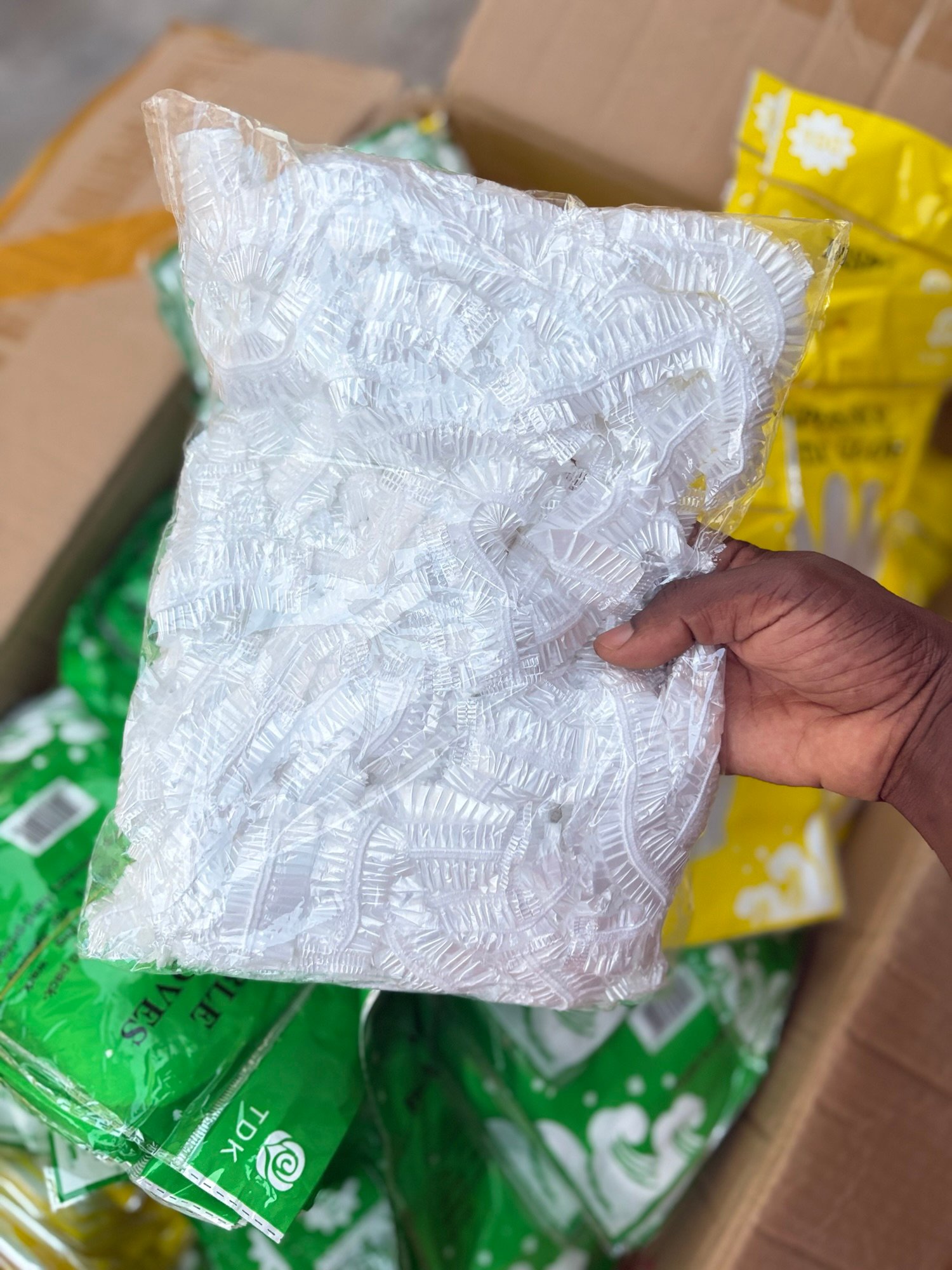 Rubber Hair Net (100 pieces)