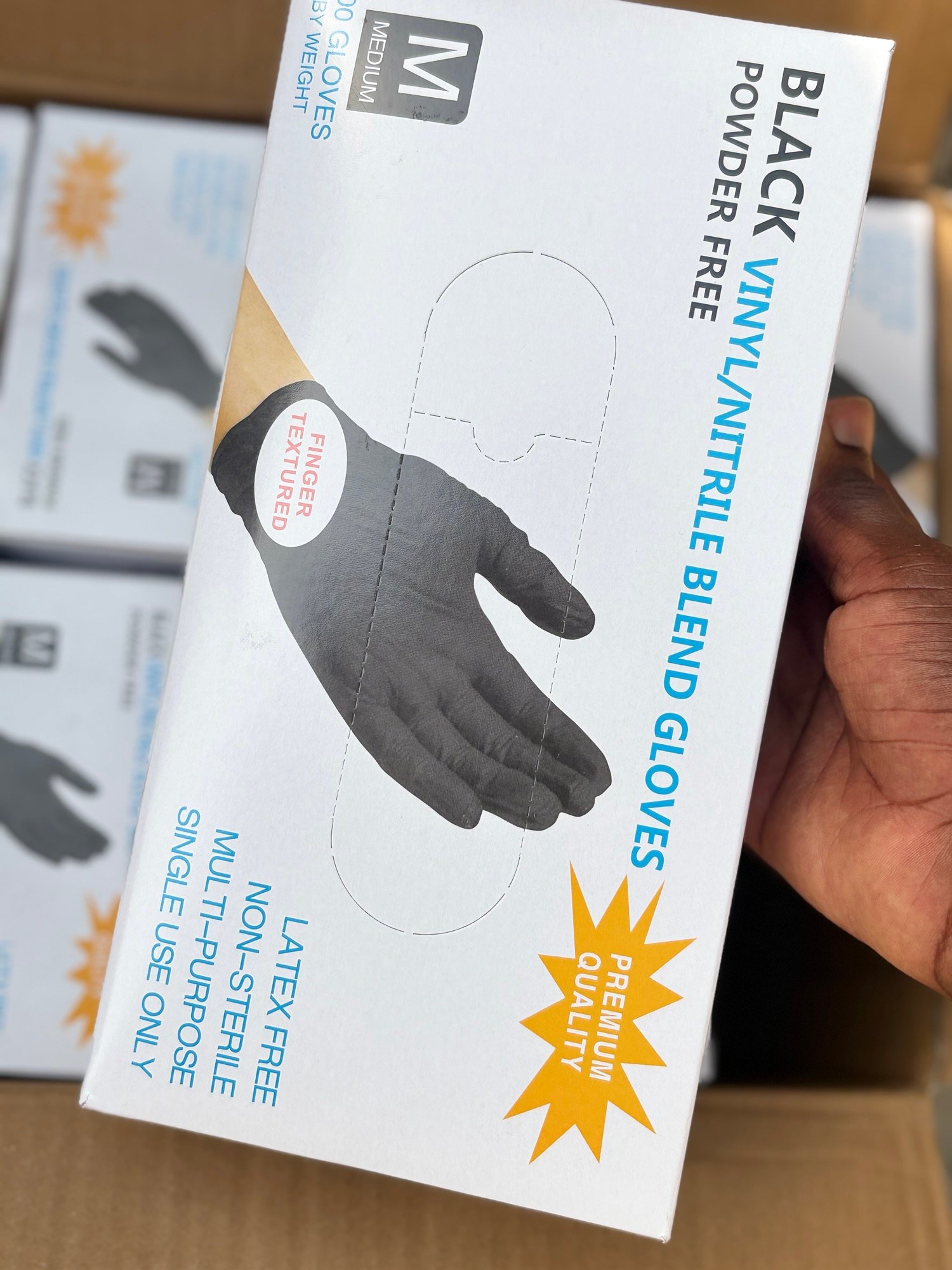 Nitrile Disposable Gloves (100 pieces) Black