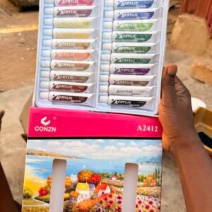 24-Colour Acrylic Paste Set for Gypsum Art