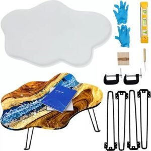 Resin table leg (four legs with screws only)