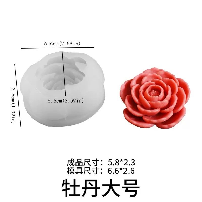 Rose Candle Mold